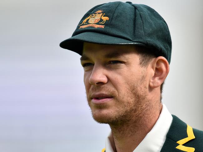 Australia's captain Tim Paine has downplayed Pakistan’s dominant warm-up match performance. Picture: Glyn Kirk/AFP