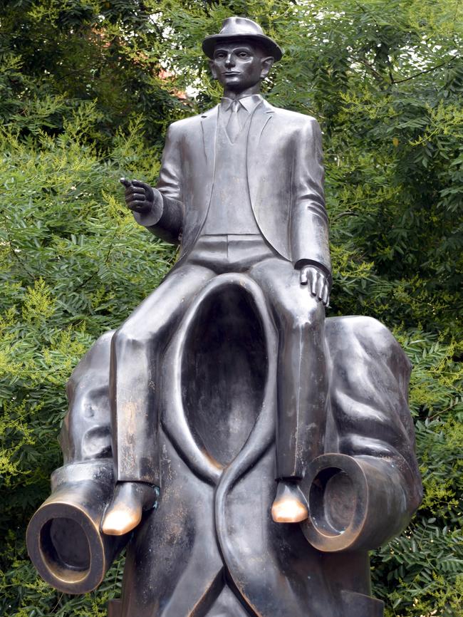 Franz Kafka monument in the Jewish quarter of Prague. Picture: Alamy