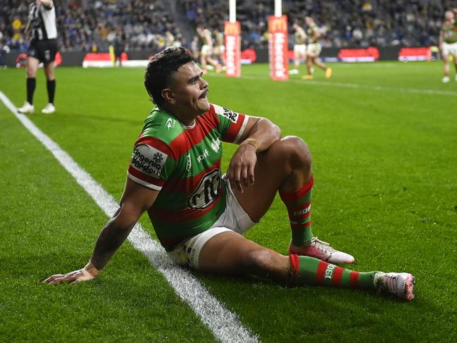 Latrell Mitchell suffered a foot injury that will rule him out for at least a month. Picture: NRL PHOTOS