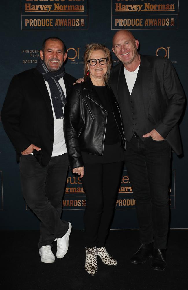 Chefs Guillaume Brahimi, Christine Manfield and Matt Moran.