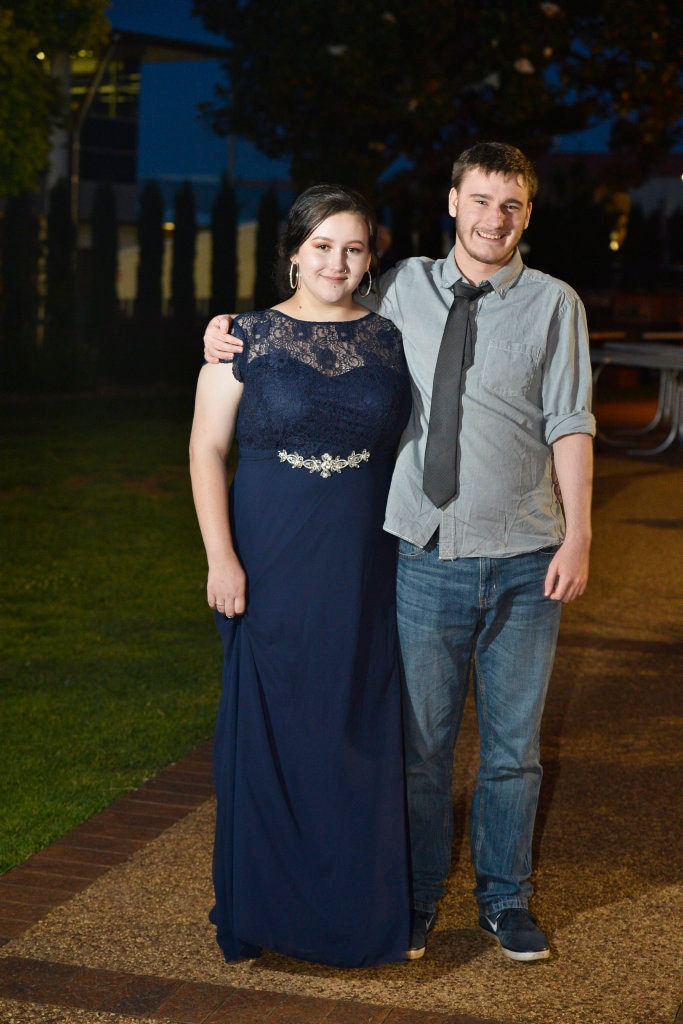 Graduates Sarah Williams and Oscar Mackie at Toowoomba Flexi School formal at Empire Theatres, Thursday, November 9, 2017. Picture: Kevin Farmer