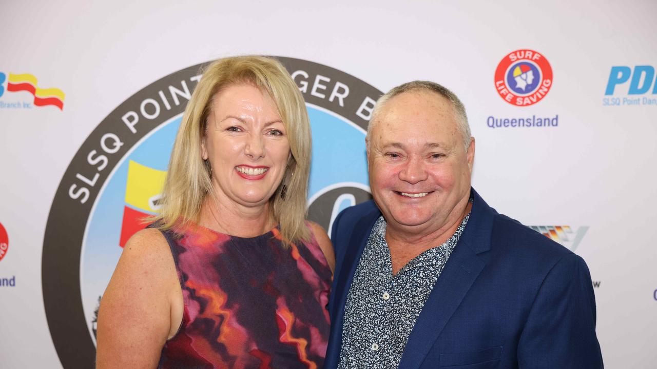 Katrina Scrivens and Rich Hodge at the Surf Life Saving Queensland Point Danger Branch centennial celebration at Sea World for Gold Coast at Large. Picture, Portia Large.