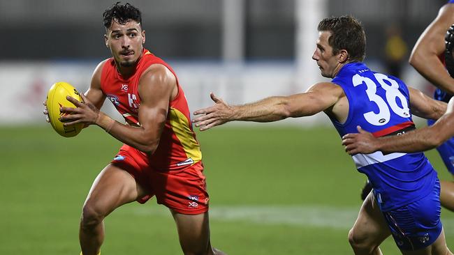 Gold Coast Suns speedster and former West Adelaide SANFL player Izak Rankine was involved with the Ice Factor program. Picture: Ian Hitchcock/Getty Images