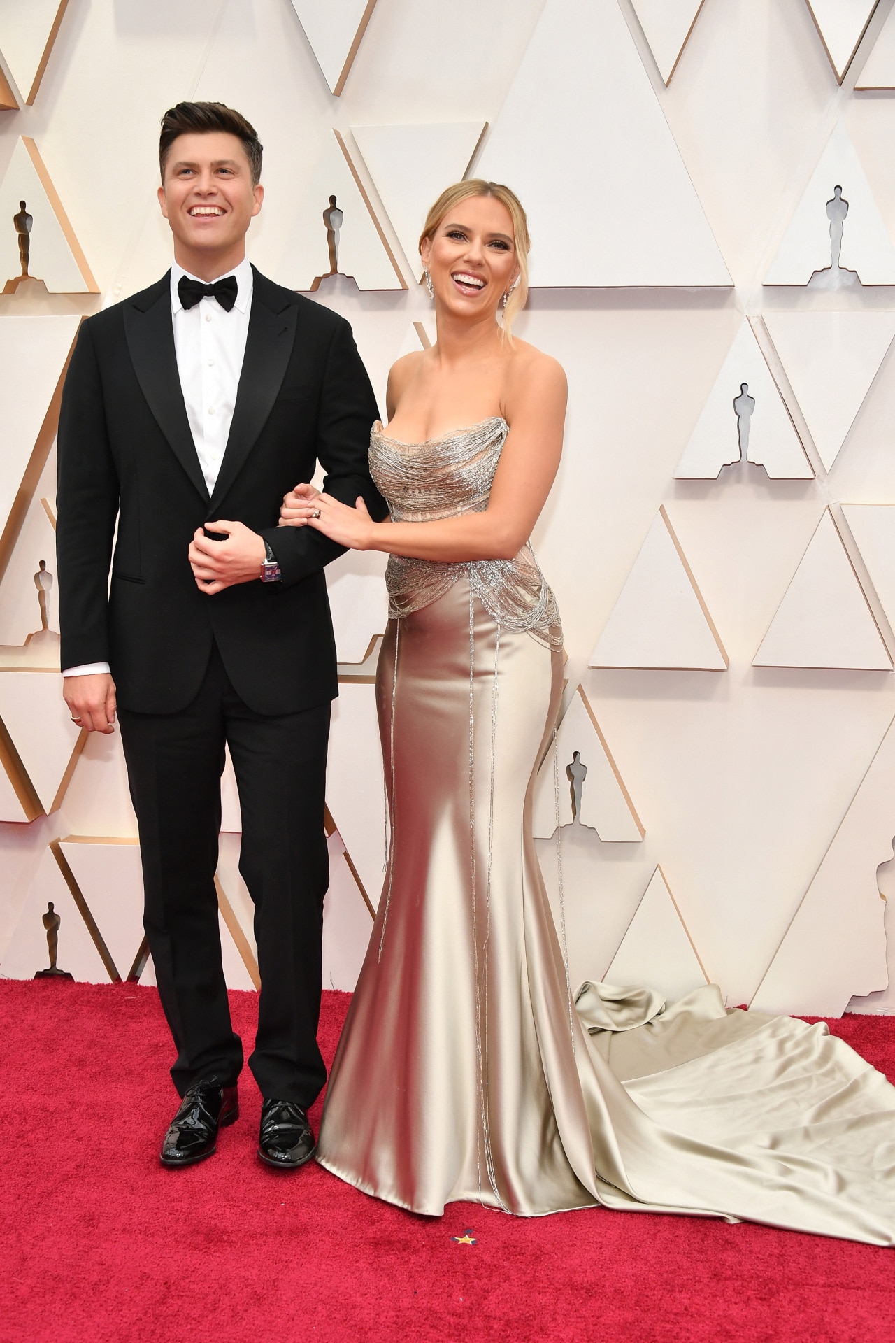 <p><i>Image credit: Getty Images</i></p><p><b>Scarlett Johansson and Colin Jost<br></b>While some celebrity couples eventually give us a peek inside their wedding days, Scarlett Johansson and Colin Jost&rsquo;s nuptials were so under wraps that many hadn&rsquo;t even realised they got married. <a href="https://www.vogue.com.au/brides/news/scarlett-johansson-and-colin-jost-are-officially-married/news-story/caa2eef97e3bf632070d110bde464a6b" target="_blank" rel="noopener">Reportedly wedding</a> in an intimate ceremony in October 2020, the pair announced their union on Meals on Wheels America&rsquo;s Instagram page.</p>