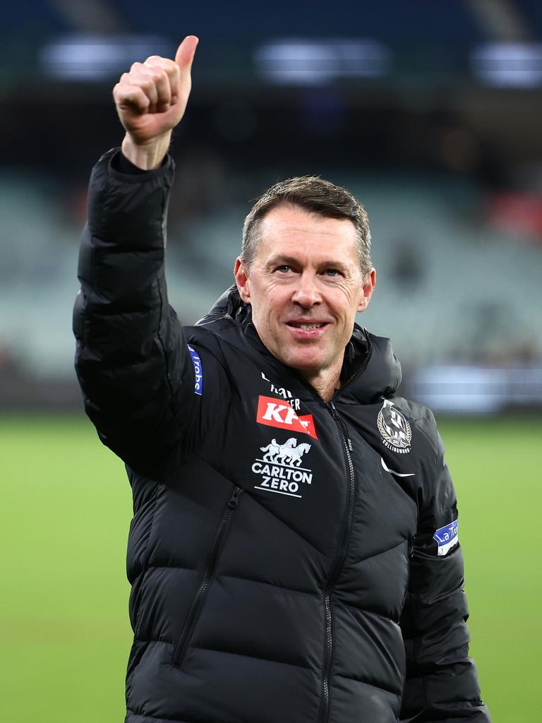 Collingwood coach Craig McRae. Picture: Quinn Rooney/Getty Images