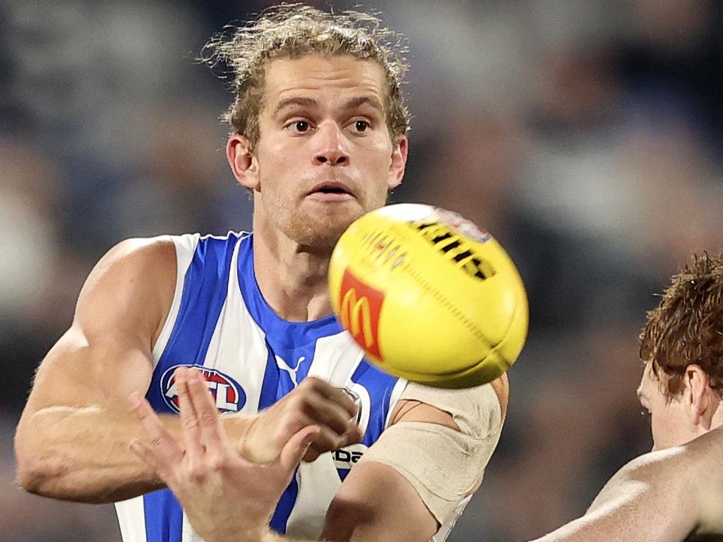 Jed Anderson has been a solid performer since his pre-season vaccination hesitancy. Picture: AFL Photos/Getty Images