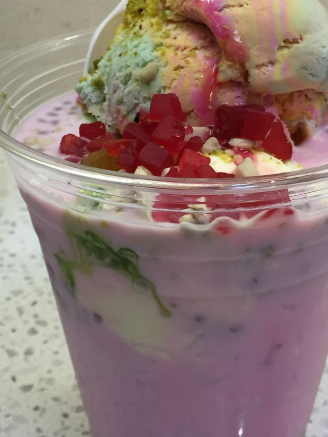 The Rose Syrup Falooda is as tasty as it looks. Picture: Jenifer Jagielski