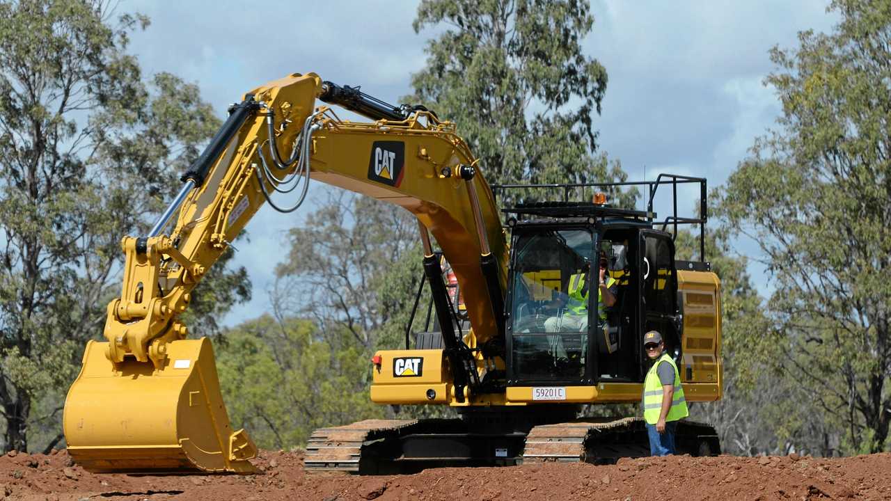 Cat's new Next Gen excavator officially launched at Hastings Deering in Rockhampton. Picture: Chris Ison ROK040518chastings5
