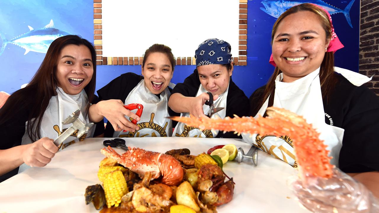 Kayle Marinas is Geelong’s first seafood boil restaurant and is owned by four Filipino women. Picture: David Smith.