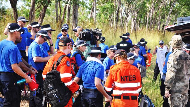 Police search bushland near Lake Bennett for the body of missing man Richard Roe 129 days after he disappeared.