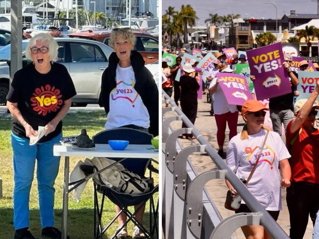 Yes campaigners take to the streets in Mackay and Whitsundays