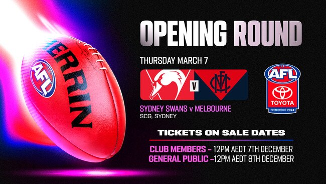 Sydney v Melbourne in Opening Round – will you be there?