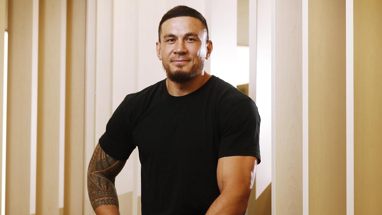 Payne Haas looks up to former NRL and All Blacks star Sonny Bill Williams. Picture: Sam Ruttyn