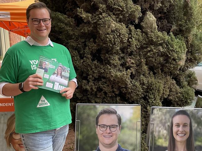 Eli Davern voted for himself in his first ever election on Saturday. Photo: Supplied.