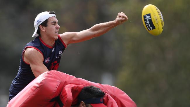 Tim Michell made the mistake of trading Melbourne defender Marty Hore after two rounds. Picture: David Crosling. 