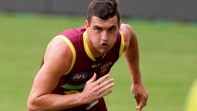 Tom Rockliff at Lions training. Picture: Darren England