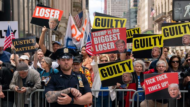 Anti-Donald Trump protesters at Trump Tower. Picture: David Dee Delgado/Getty Images/AFP
