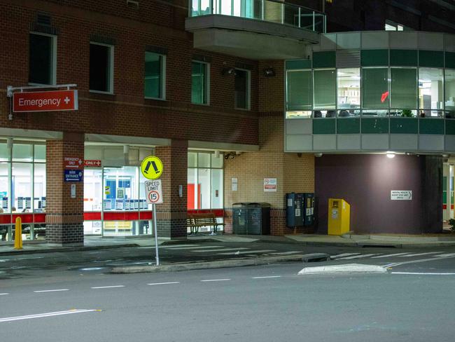 Liverpool Hospital in Sydney’s south west where hand sanitiser has been stolen. Picture: Dean Asher