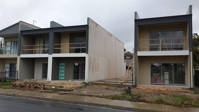 Mt Barker Council says it never conducted building inspections of these properties that were being built by Coast to Coast Homes. Picture: Renato Castello