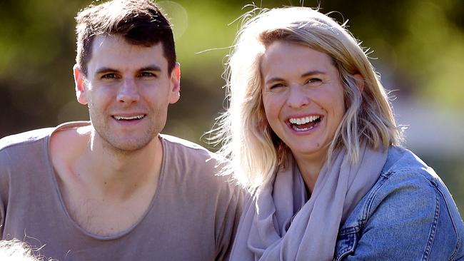 Luke Trickett with wife Libby.