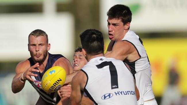 Brett Bewley has returned to Darley from the Fremantle Dockers. (Photo by Will Russell/AFL Photos via Getty Images)