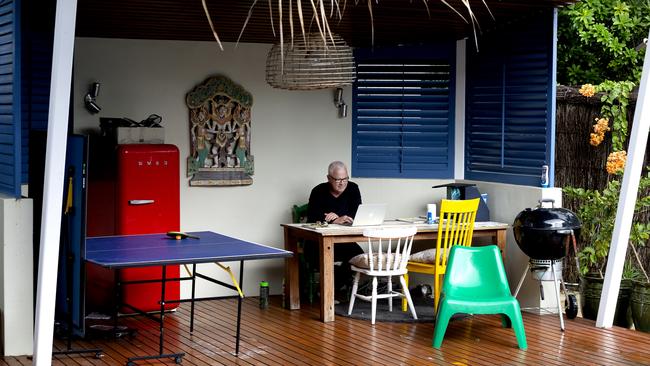 Matt Condon in his home office. Picture: Justine Walpole