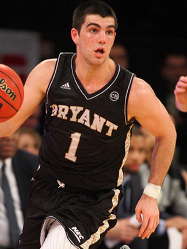 Corey Maynard in action for Bryant University.