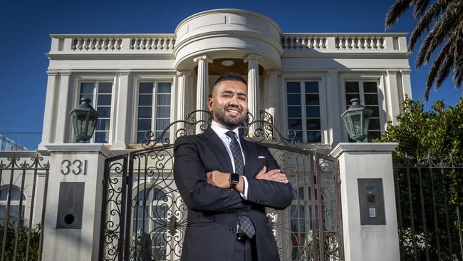 Ray White Cheltenham director Kevin Chokshi has built his business on strong relationships and a stronger work ethic. Picture: Jake Nowakowski