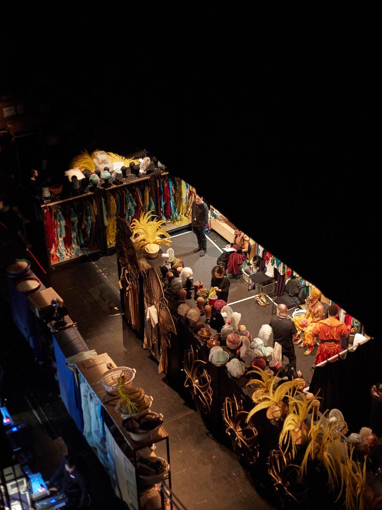 Behind the scenes at Disney's Aladdin at the Festival Centre in Adelaide, Wednesday, April 24, 2019. Picture: MATT LOXTON