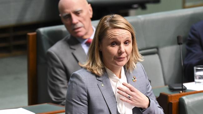 Peta Murphy delivers her maiden speech. Picture: AAP.