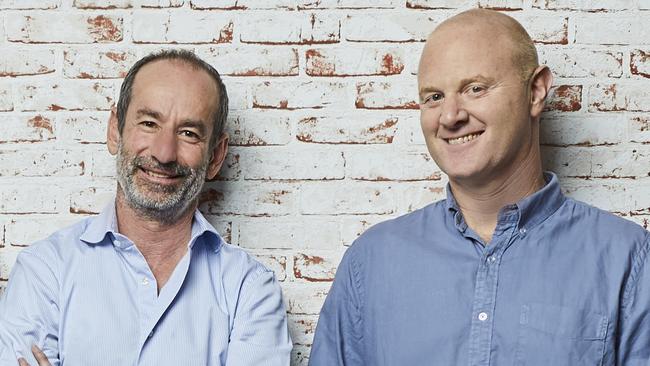 Seek co-founder and director Andrew Bassat and CEO Ian Narev are overseeing strong returns from high demand for workers.