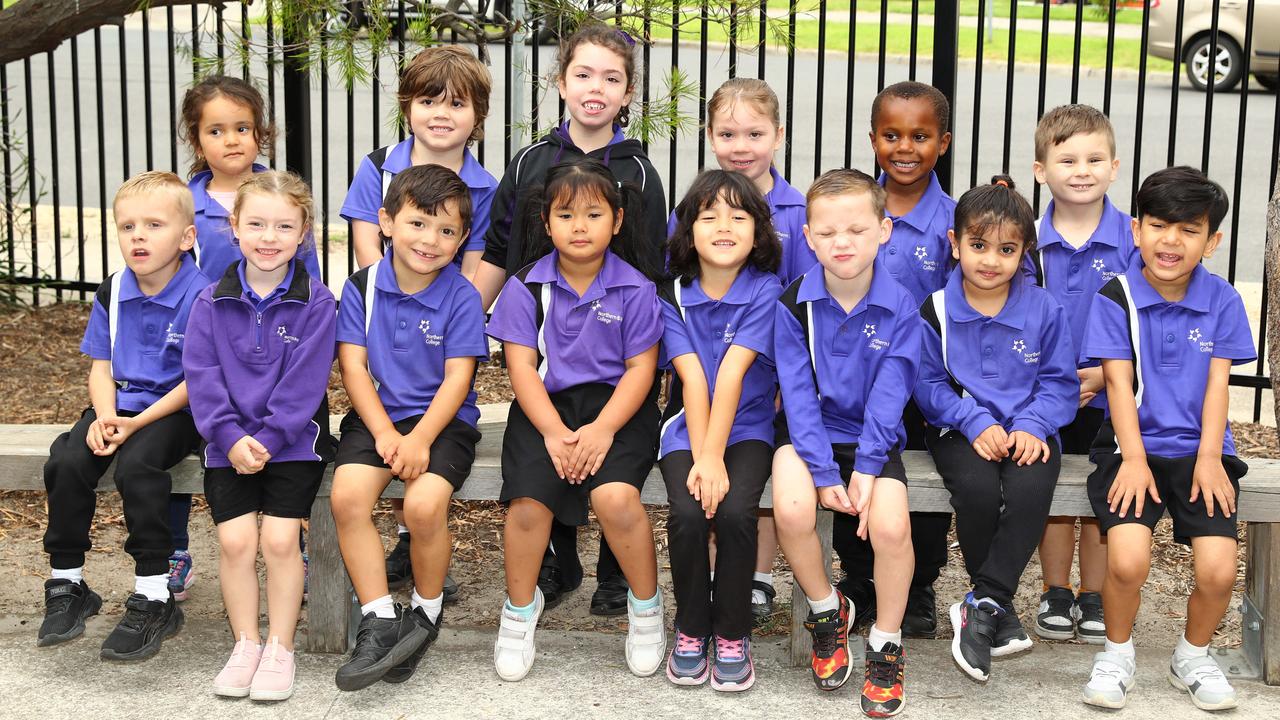 Northern Bay College Wexford 2025 Prep WA4. Front: Toby Scott, Evelyn Griffiths, Bentley Coghill, Araya Nor Wab,Yasmin Rezaei, Crixus Kenny, Muntaha Muntaha, Arham Muhammad. Back: Sara Jafari, Louka Pritchard, Julia Baulch, Charlotte Beck, Nathanael Ishara, Ezekiel Chiang