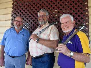 Spanner in the works? These guys might be the ones to call, (L-R:Michael Redden, Bill Herman and Brian Reardon of the Roma Men's Shed). Picture: Jorja McDonnell