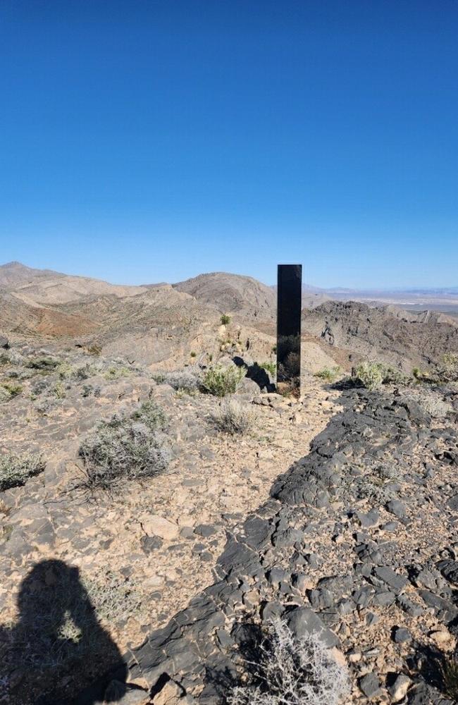 The origins of these monoliths remain unknown, with speculation ranging from contemporary art installations to extraterrestrial involvement. Picture: Las Vegas Police Department