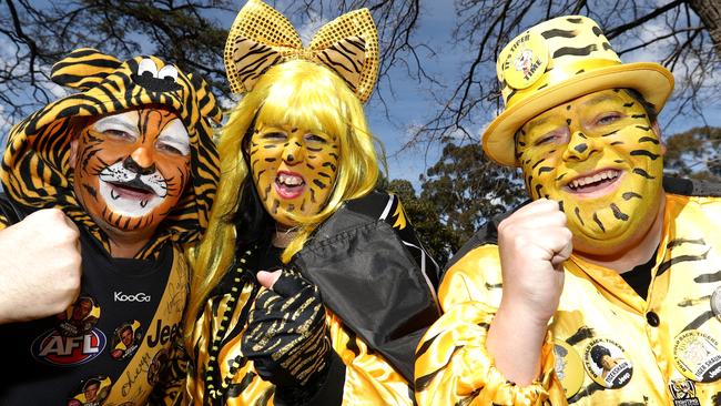 Richmond Grand Final 2017: Tiger fans paint suburb yellow and black ...