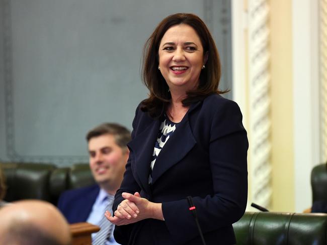 Queensland Premier Annastacia Palaszczuk says 65 per cent of the infrastructure spend would be allocated outside of the state’s southeast. Picture: AAP Image/Dan Peled