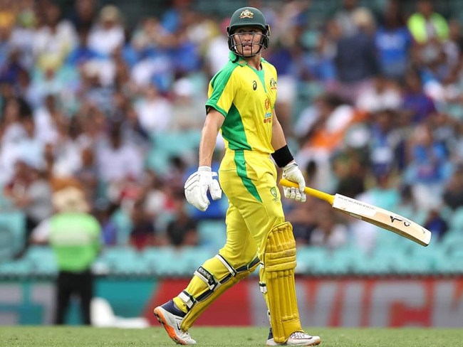 Marnus Labuschagne admits his ODI form hasn’t been great but is hoping he can play himself back into the World Cup team with warm-up match form. Picture: Cameron Spencer/Getty Images