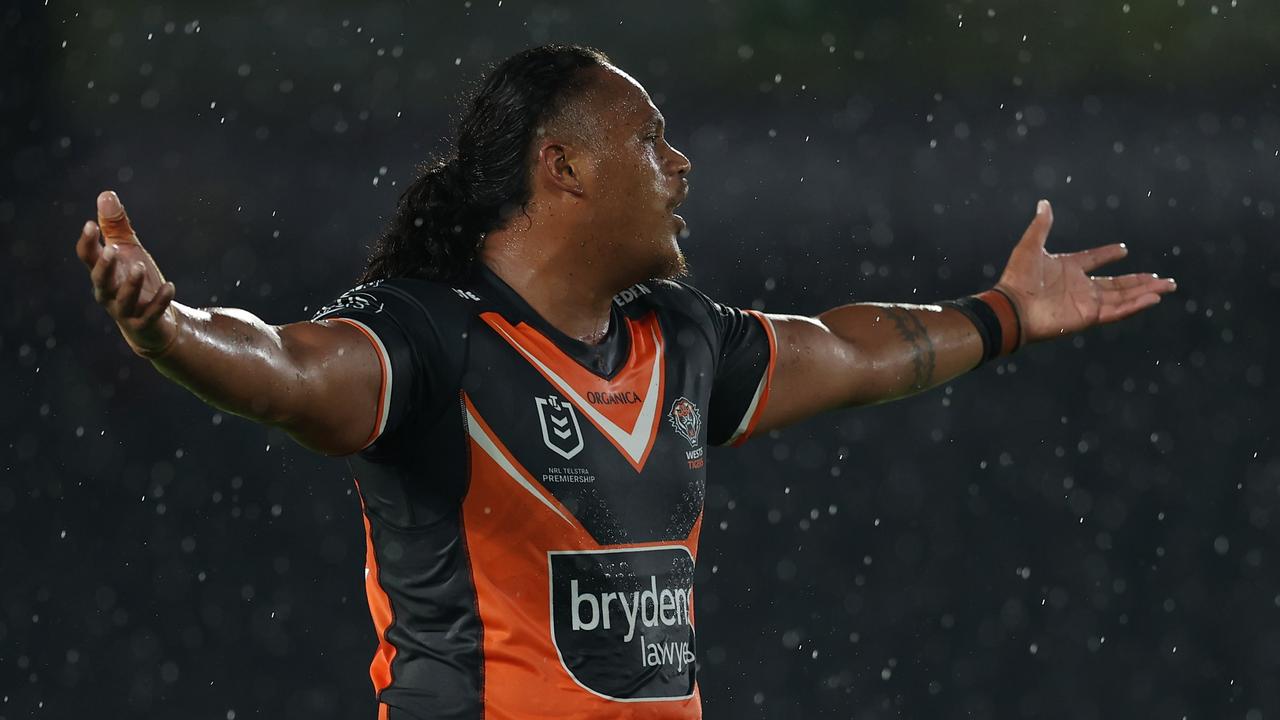 Luciano Leilua has quit Wests Tigers. Picture: Ashley Feder/Getty