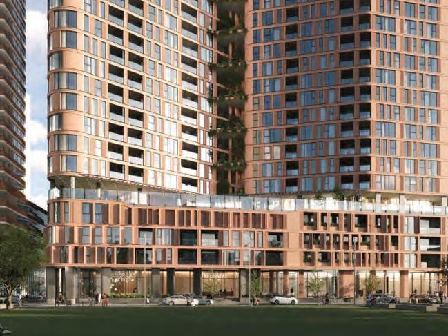 The $187m development would be 24 storeys tall. Docklands.