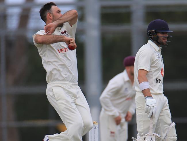 Glenn Maxwell claimed two wickets for Fitzroy Doncaster. Picture: Peter Ristevski