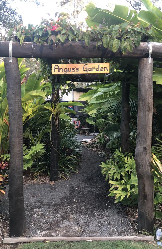 Angus Murray's memorial garden.