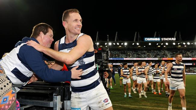 The Cats got the job done for their inspirational captain. Picture: Mark Stewart