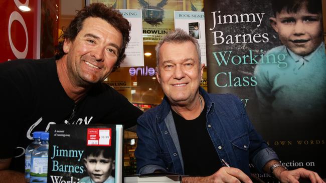 Jimmy Barnes with one of his fans.