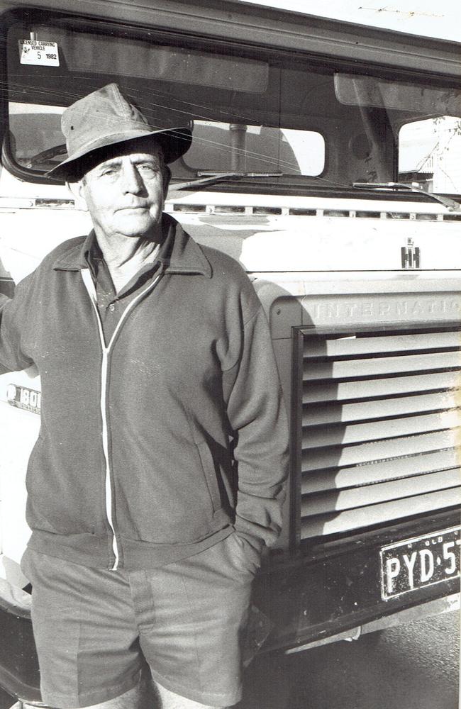 Peter George Holack after retiring from Crokers where he worked as a truck driver delivering fuel. Picture: Contributed