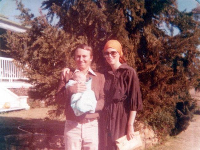 Paul Hatton and his wife Julie Hatton with Natalie as a baby.