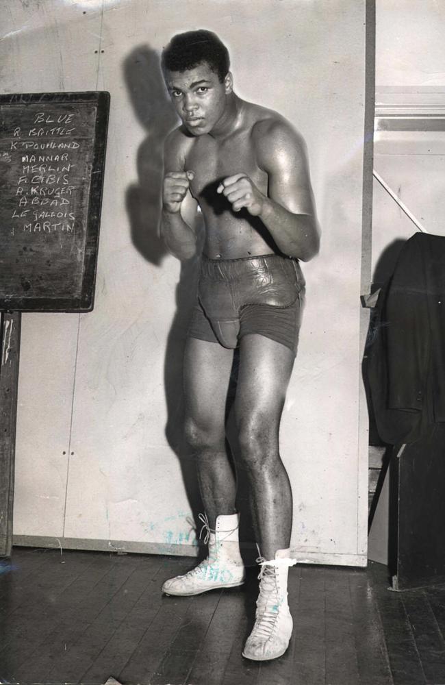 Muhammad Ali - or Cassius Clay, as he was known then - at the age of 21.