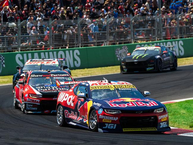 BATHURST, AUSTRALIA - OCTOBER 08: (EDITORS NOTE: A polarizing filter was used for this image.) Broc Feeney driver of the #88 Red Bull Ampol Racing Chevrolet Camaro ZL1 during the Bathurst 1000, part of the 2023 Supercars Championship Series at Mount Panorama on October 08, 2023 in Bathurst, Australia. (Photo by Daniel Kalisz/Getty Images)