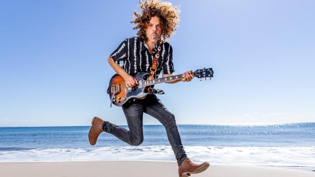 Wolfmother front man Andrew Stockdale. Wolfmother will perform at Byron Music Festival. Picture by Luke Marsden.