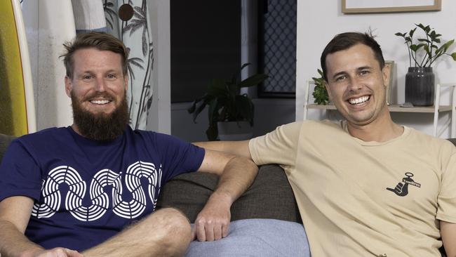 Gold Coast friends Milo and Nic for Gogglebox season 14