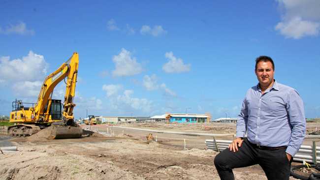 AVID Property Group's Anthony Demiris on site at Harmony, Palmview. Picture: Erle Levey